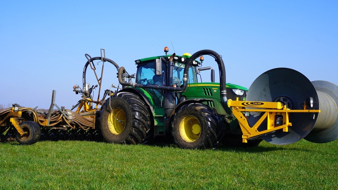John Deere 6155R + DAF | Sleepslangen | J de Heus Langbroek | Injection slurry