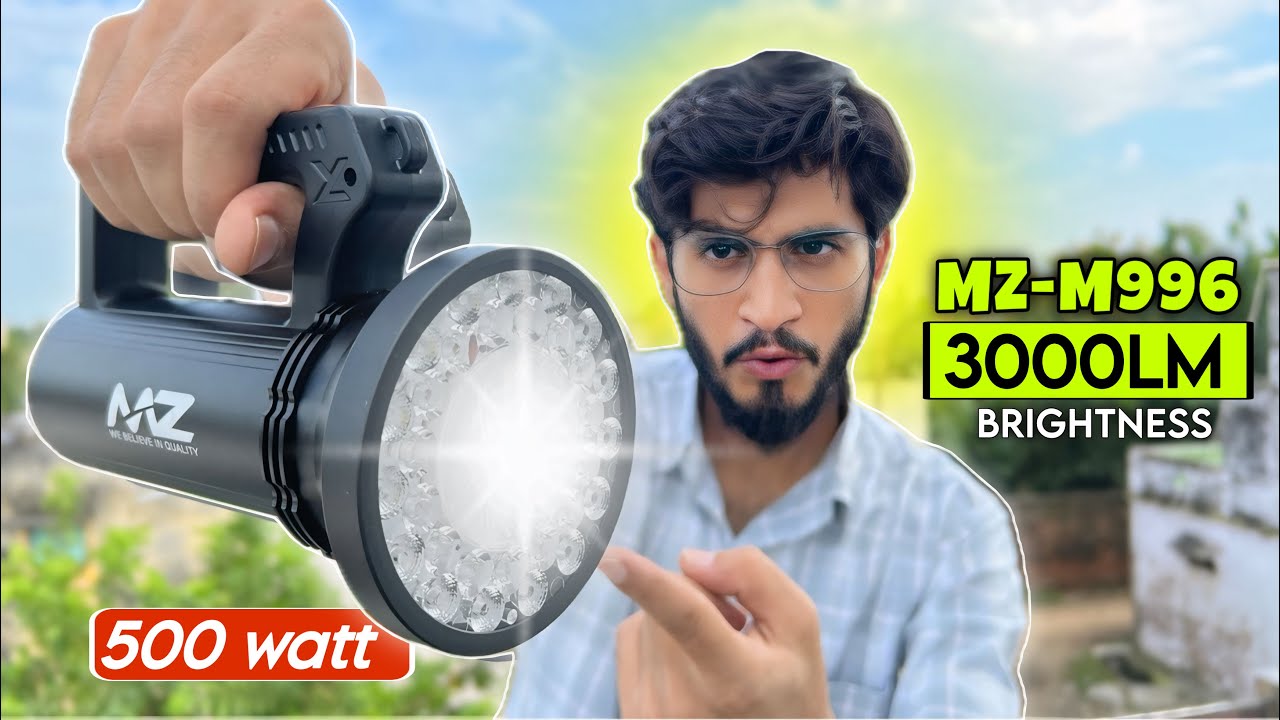 MZ M996🔥500 Watt Laser LED Torch Light || MZ Multifunctional Laser Flashlight