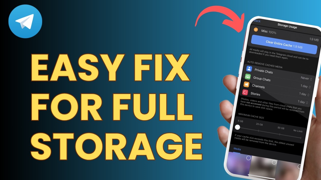 Telegram Storage Full? Easy Fix to Clear Cache & Data