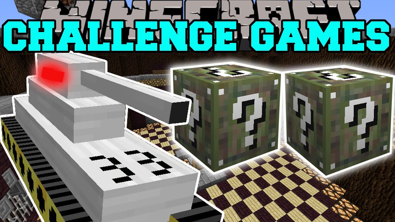 Minecraft: TANK CHALLENGE GAMES - Lucky Block Mod - Modded Mini-Game