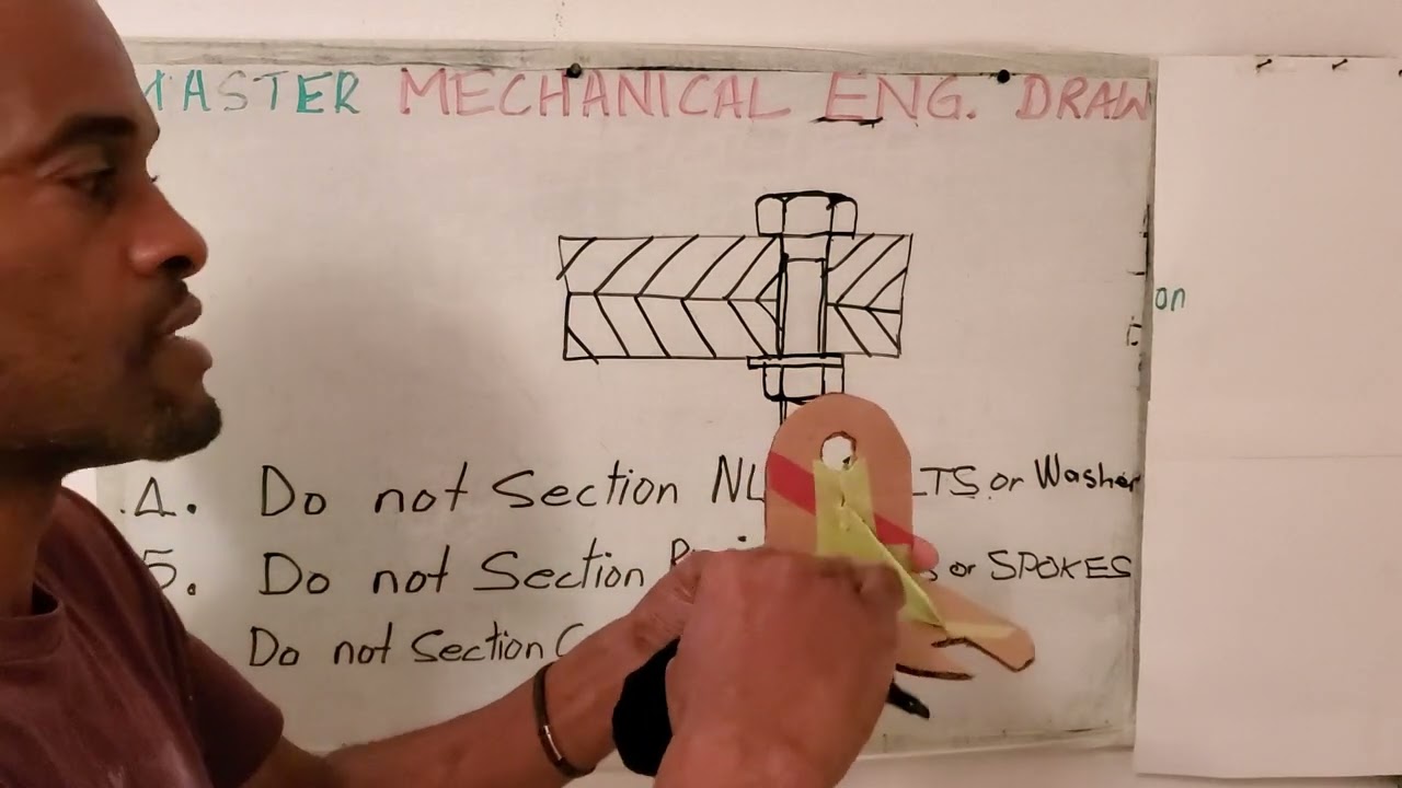 How to Section Engineering Drawing - RULES