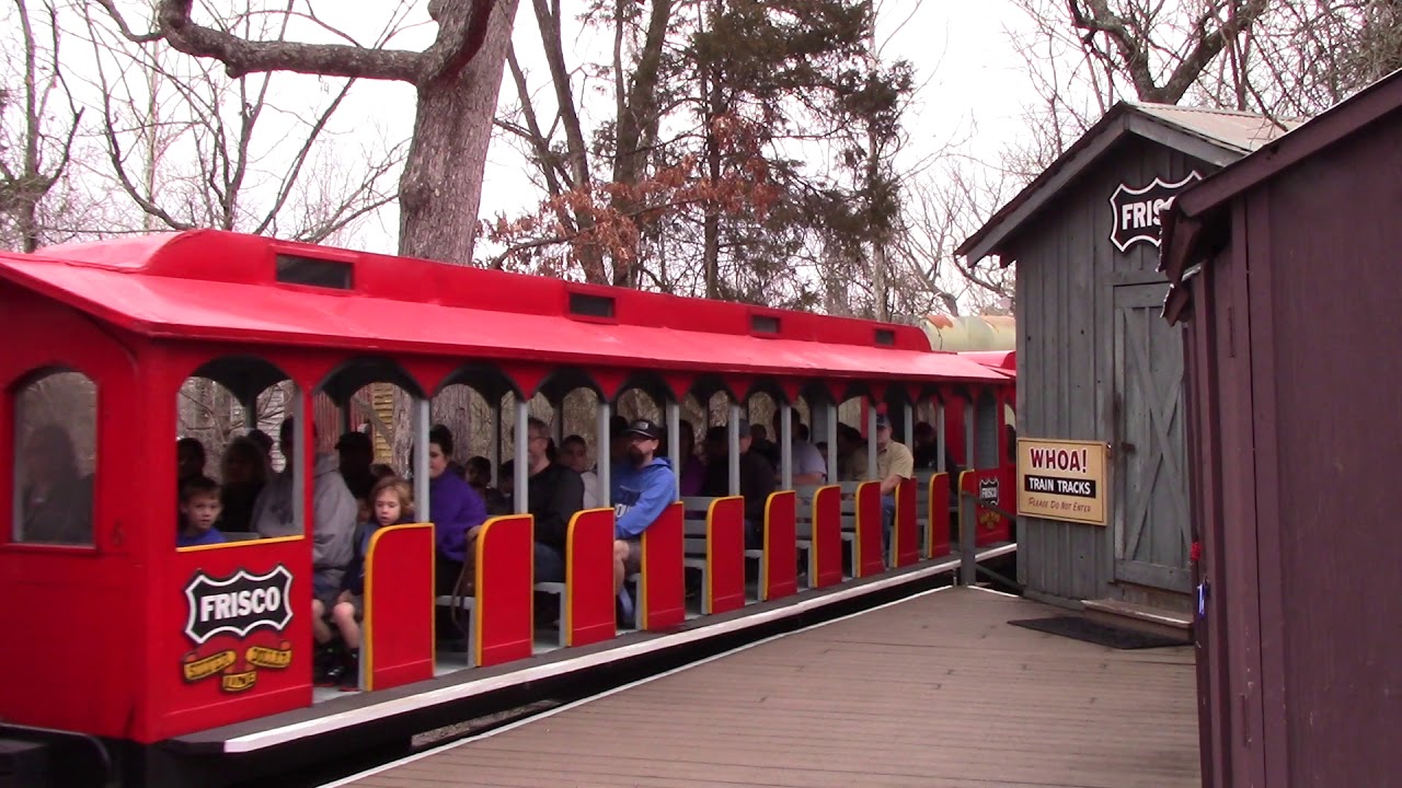 Engine 43 at Silver Dollar City pulling into the station