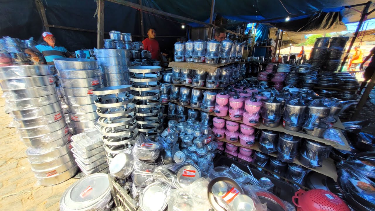 PANELAS DE ALUMÍNIO NA FEIRA DE CARUARU-PE