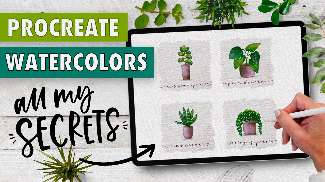 Procreate Watercolors - all my BEST Tips and Tricks!