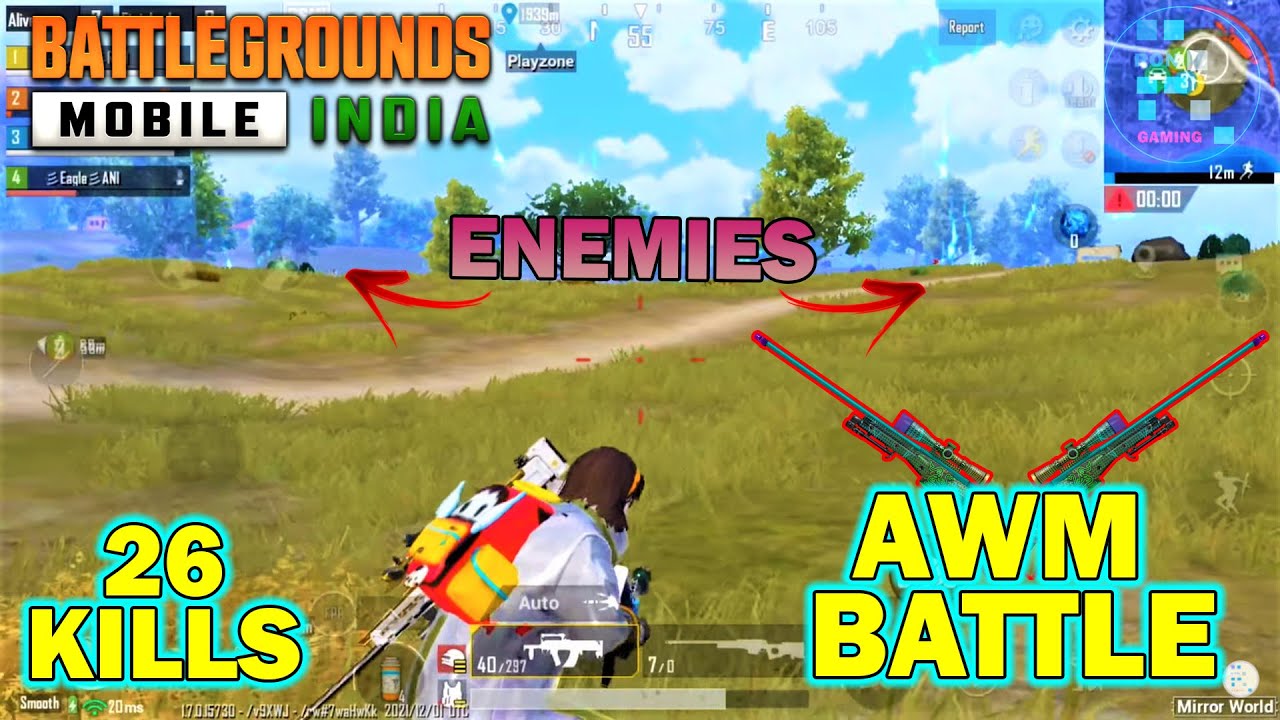 BGMI | Super AWM Knock Battle ft. Shield Protection With Enemies