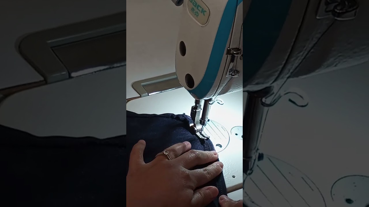 5) Confección Mandil _ Pespunte al ancho del pie.