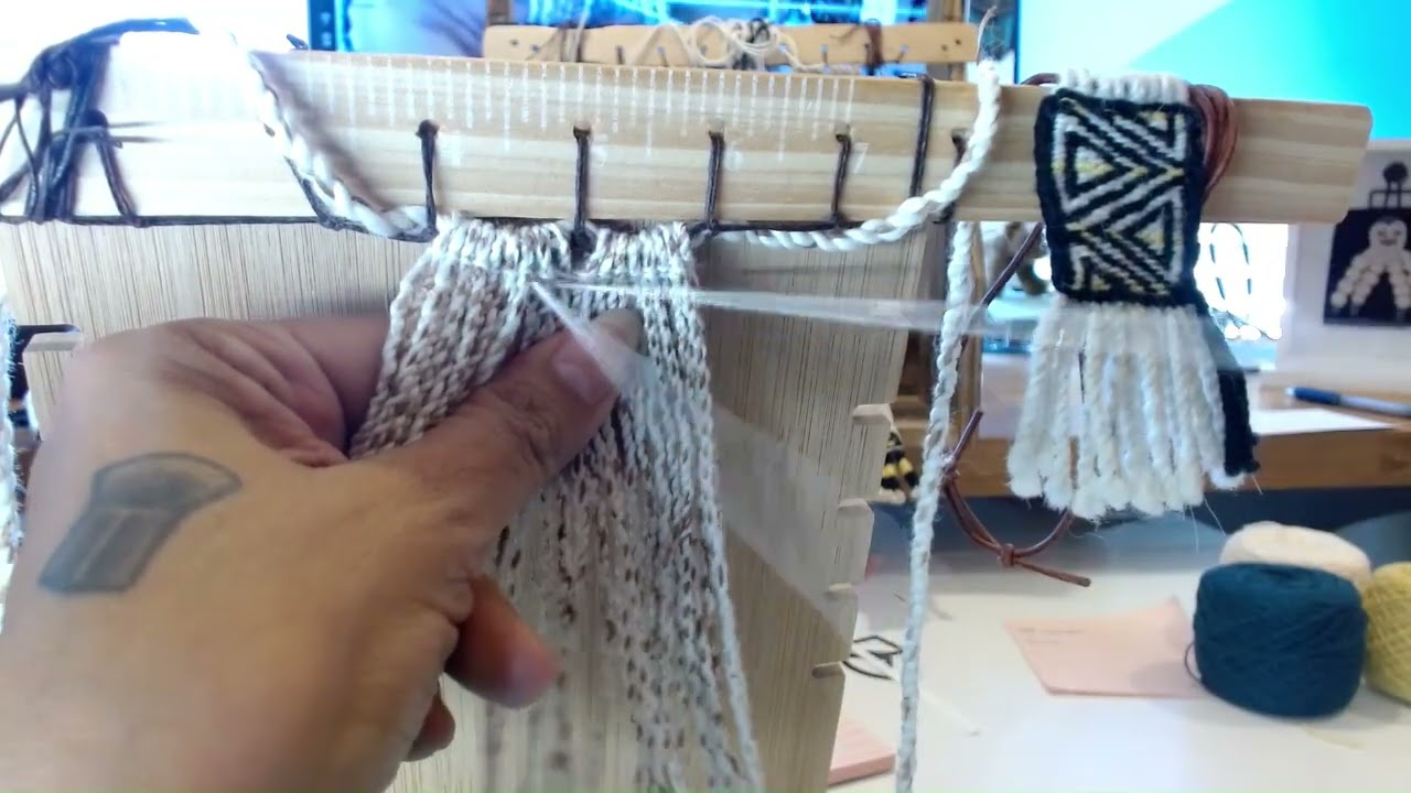 Micro Weaving, Chilkat Z twist, Raven's Tail Heading Rows, Compact