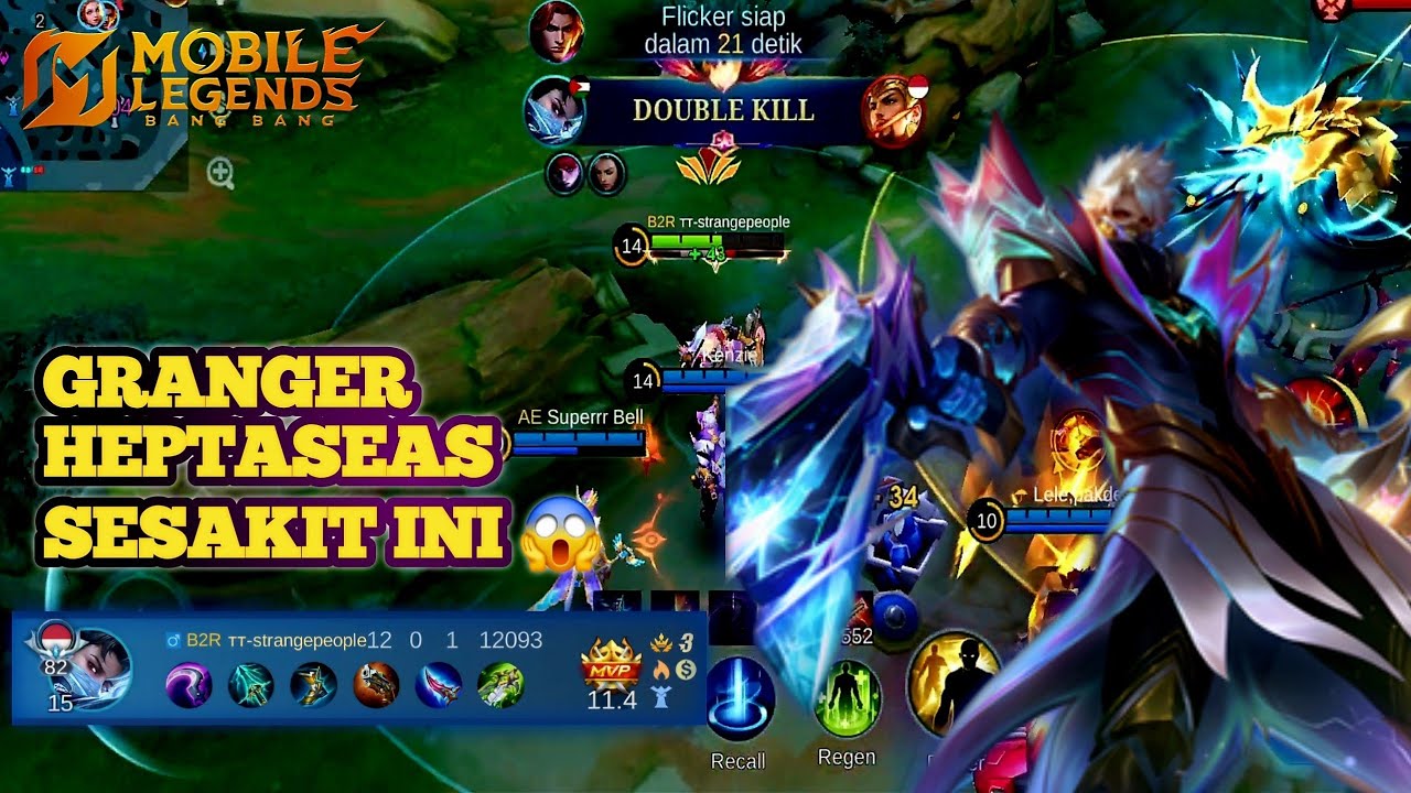 GAME PLAY GRANGER HEPTASEAS!!😱DAMAGE NYA BUKAN MAIN🔥🔥 | Mobile legends Bang Bang