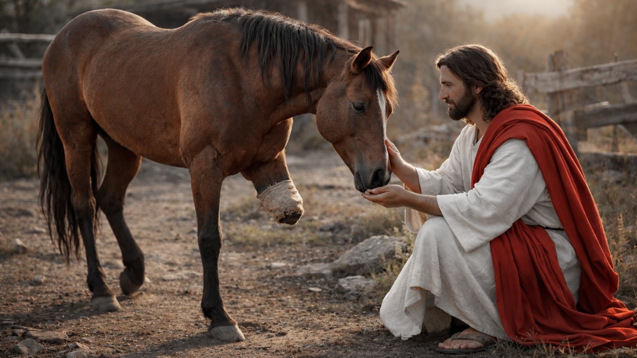 Un Caballo con 3 Piernas Fue Abandonado… Hasta que Jesús Decidió Ayudarlo