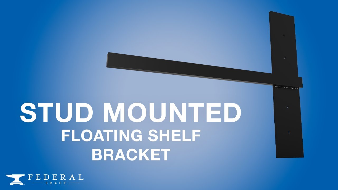 Stud Mounted Floating Shelf Bracket: Display Heavy Items Proudly