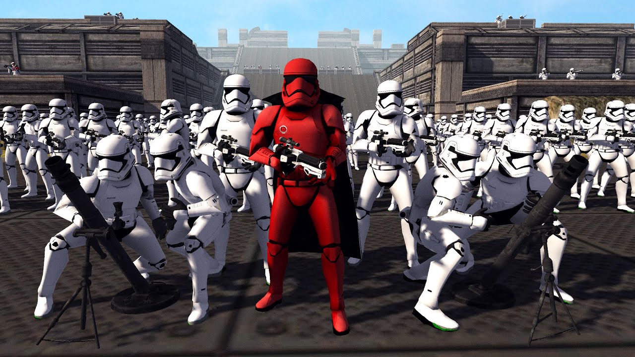 The First Order Army Under Siege! - Men of War: Star Wars Mod Battle Simulator