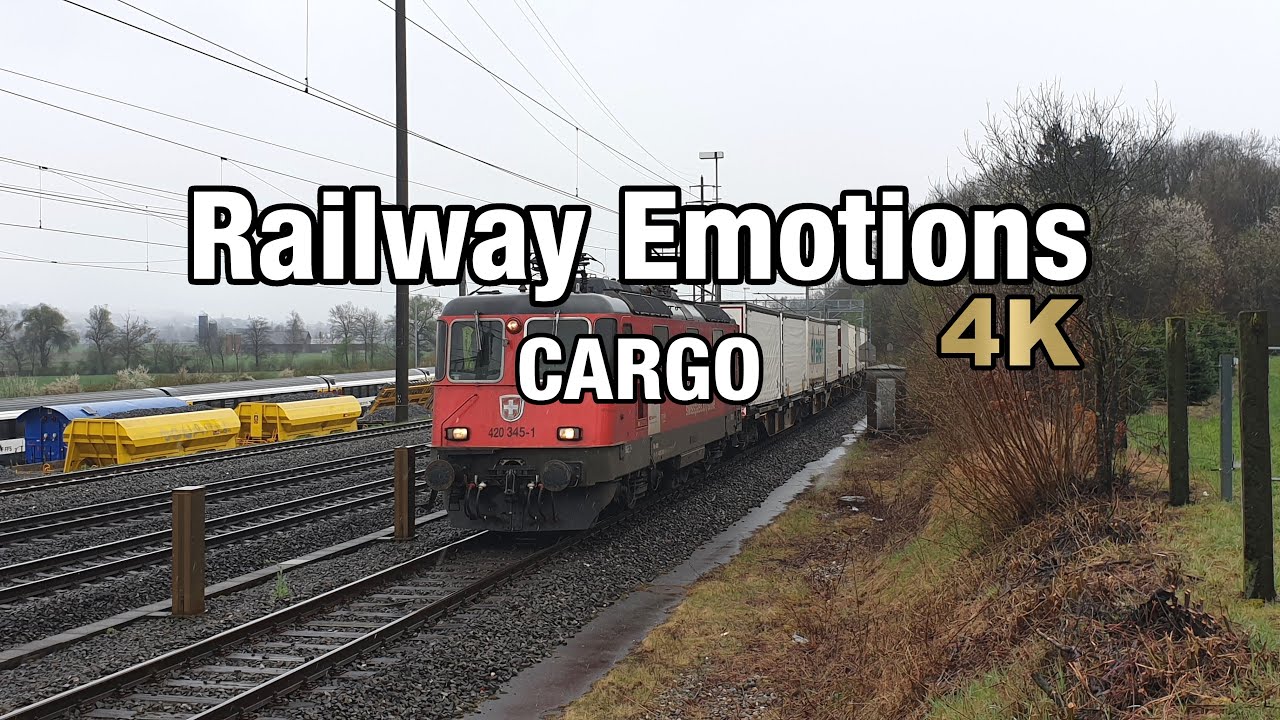 🚆 4K Cargo cab ride into the main hub (Switzerland | Wangen bei Olten - Hunzenschwil/Schafisheim)