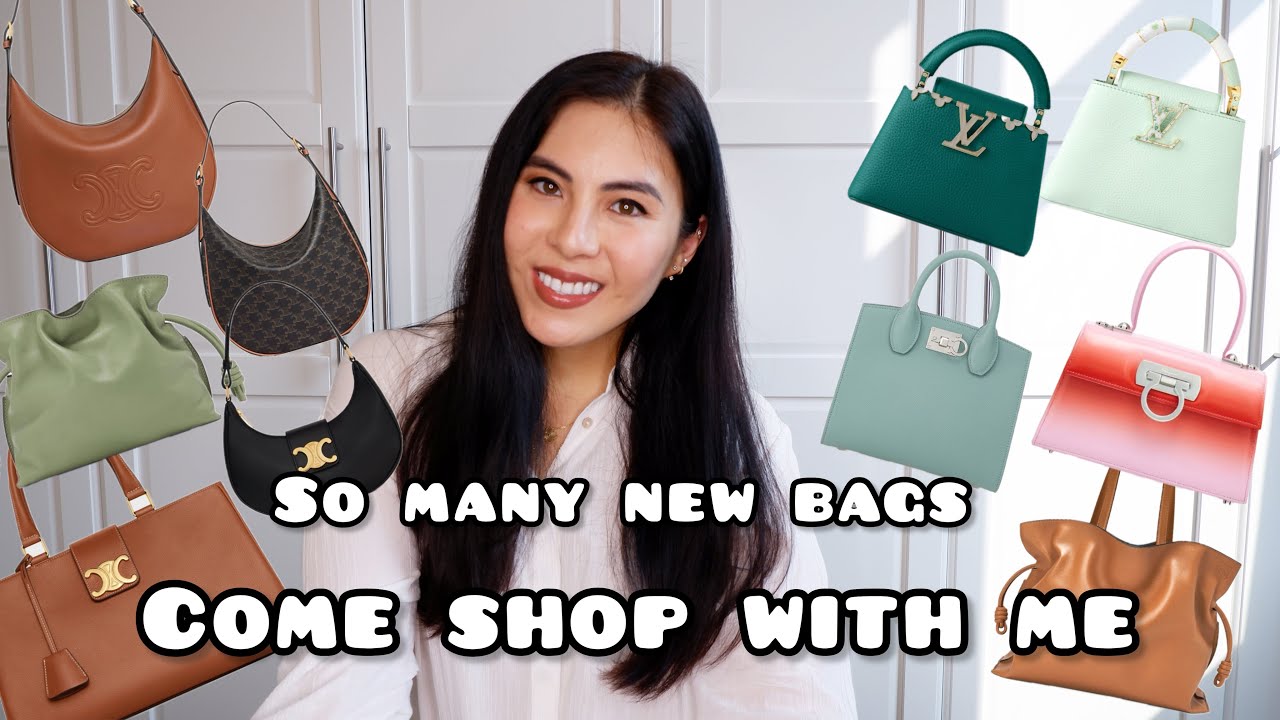 Luxury Shopping Vlog- Celine, Loewe, Louis Vuitton, Salvatore Ferragamo and more