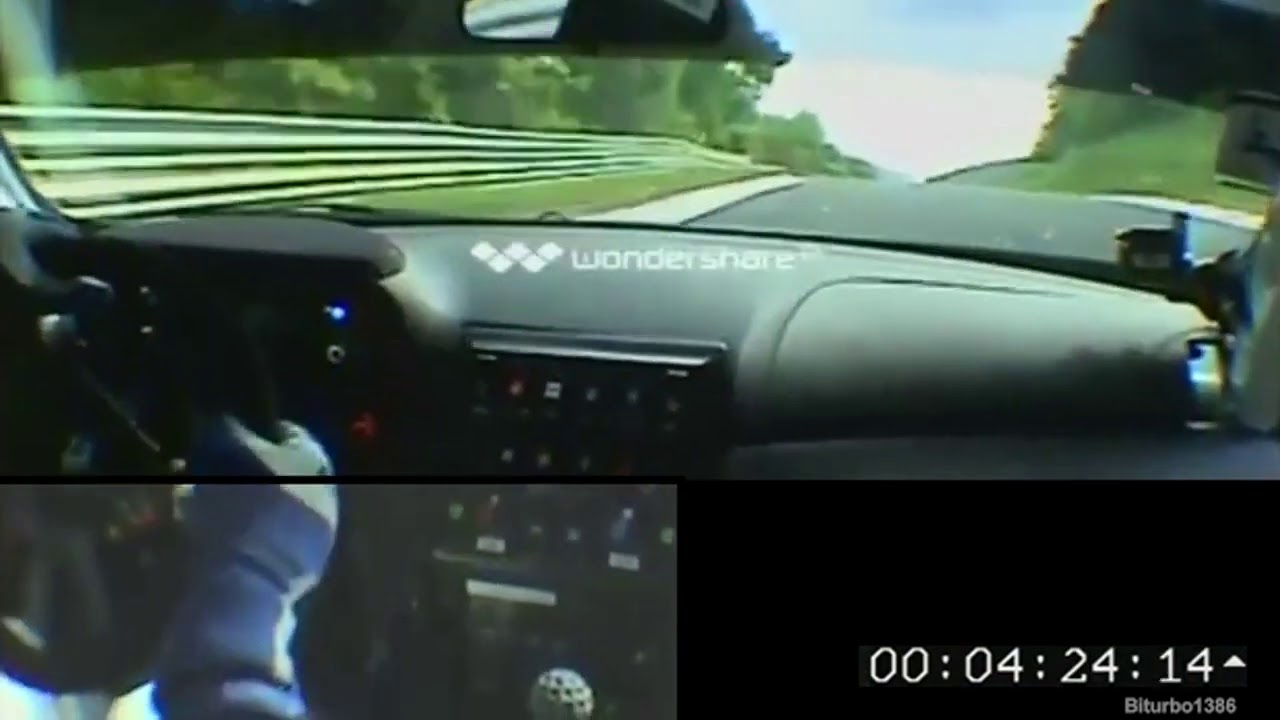 Nordschleife, BMW M3 GTR, Hans-Joachim Stuck, alternate camera (no commentary, 'foot cam')