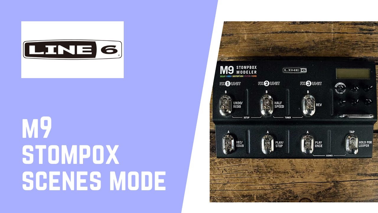 LINE6 M9 Stompbox (SCENES MODE) Fender Telecaster Relic Custom Shop 🎸