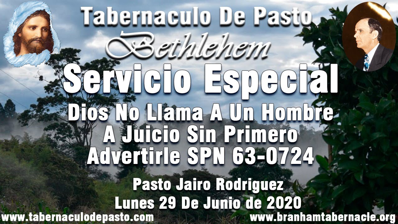 Servicio Especial Lunes 29 De Junio De 2020 --- Pastor Jairo Rodriguez