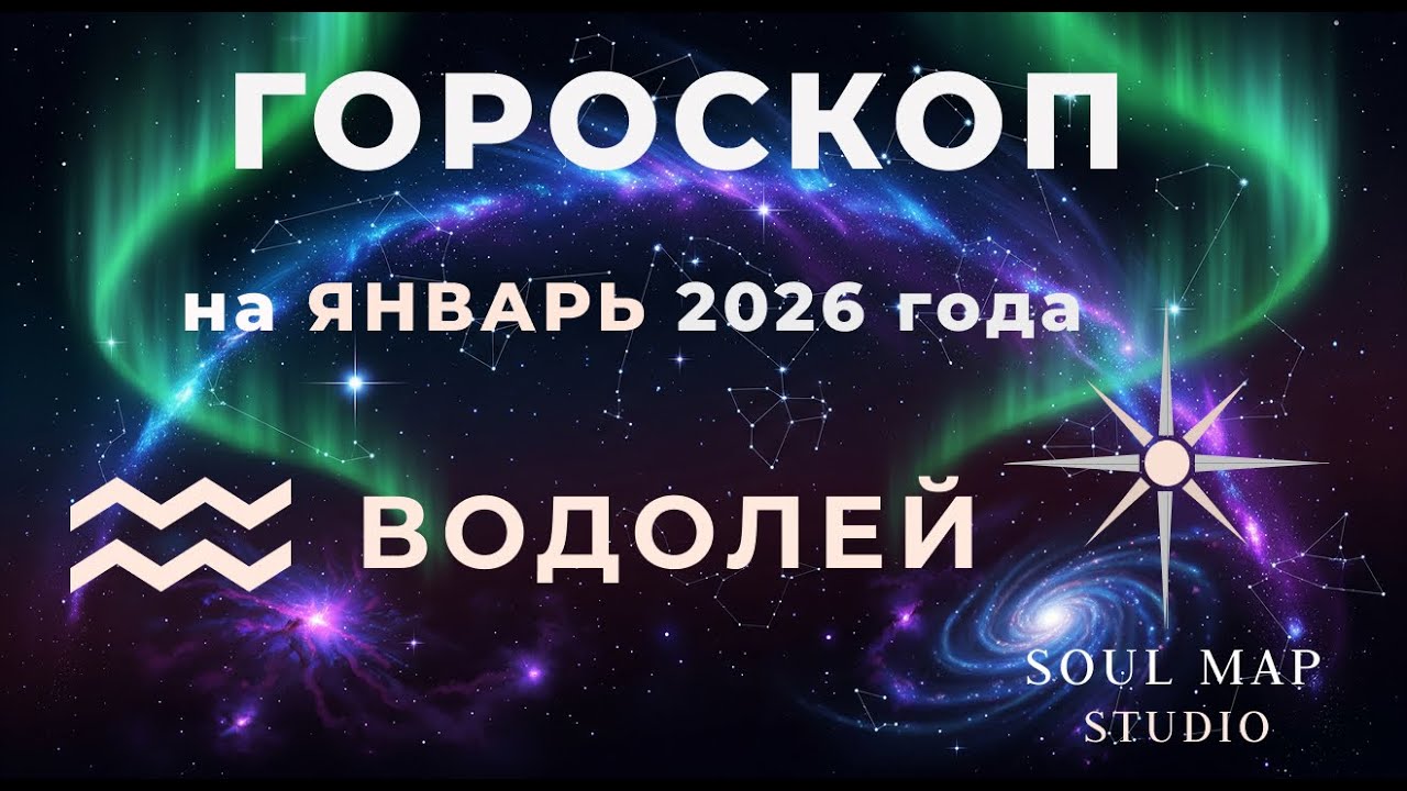 ВОДОЛЕЙ гороскоп на ЯНВАРЬ 2026 года от Soul Map Studio