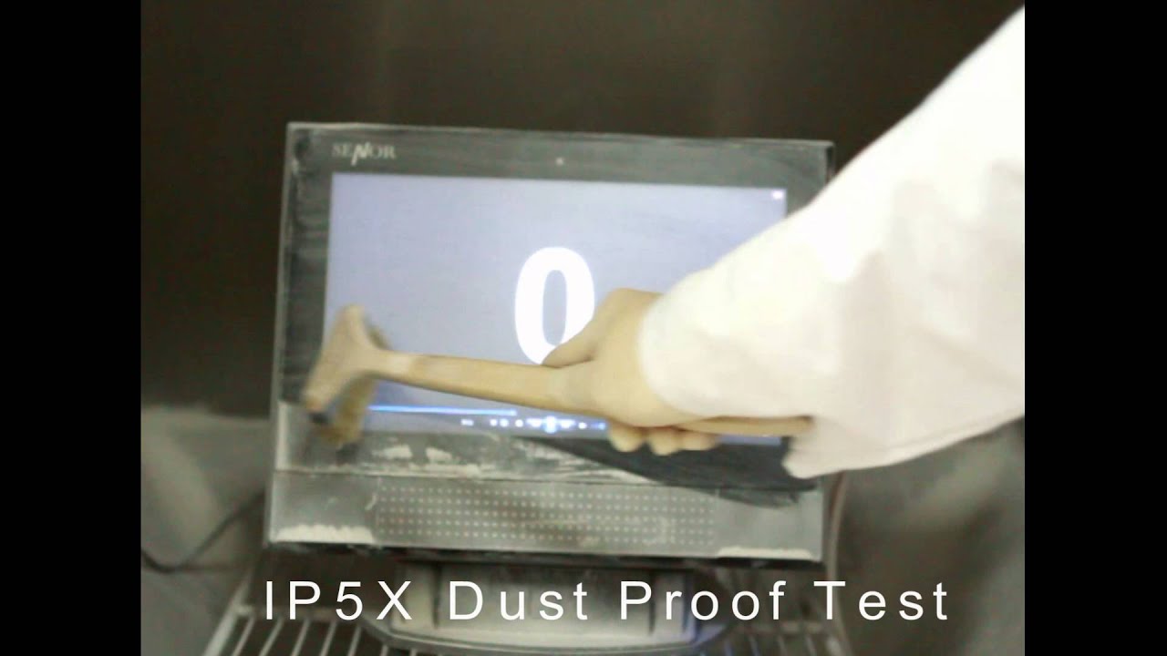 iCPOS 194 IP54 waterproof & dustproof test