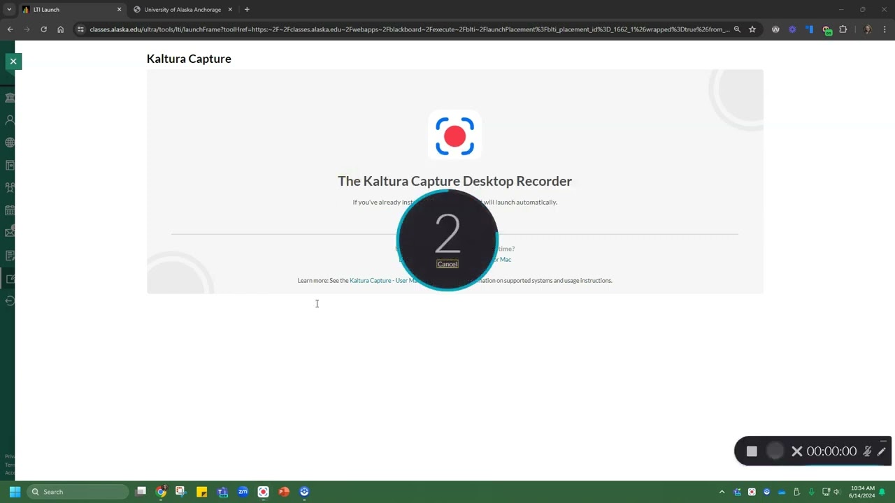 Kaltura at UAA: Recording with Kaltura Capture Desktop App