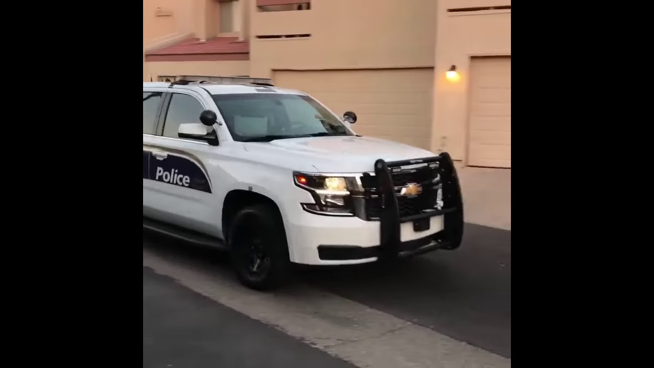 Police car with horn