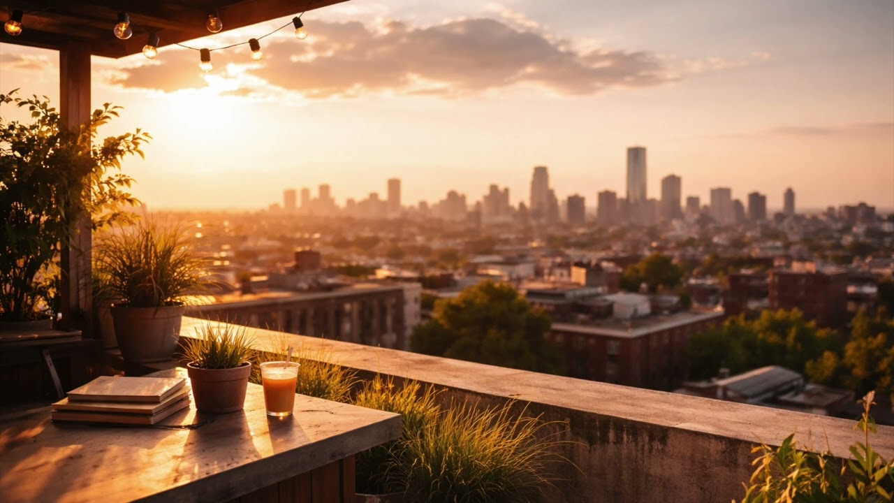 golden hour flow – warm chill for easy focus