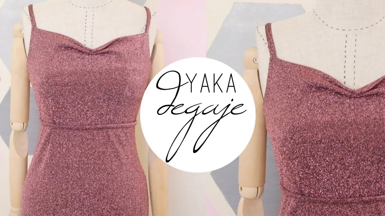 DEGAJE YAKA ELBİSE NASIL DİKİLİR? | Damla Toral