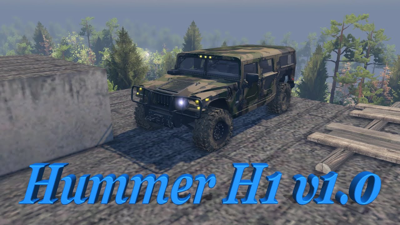 SpinTires обзор мода ( Hummer H1 v1.0 )