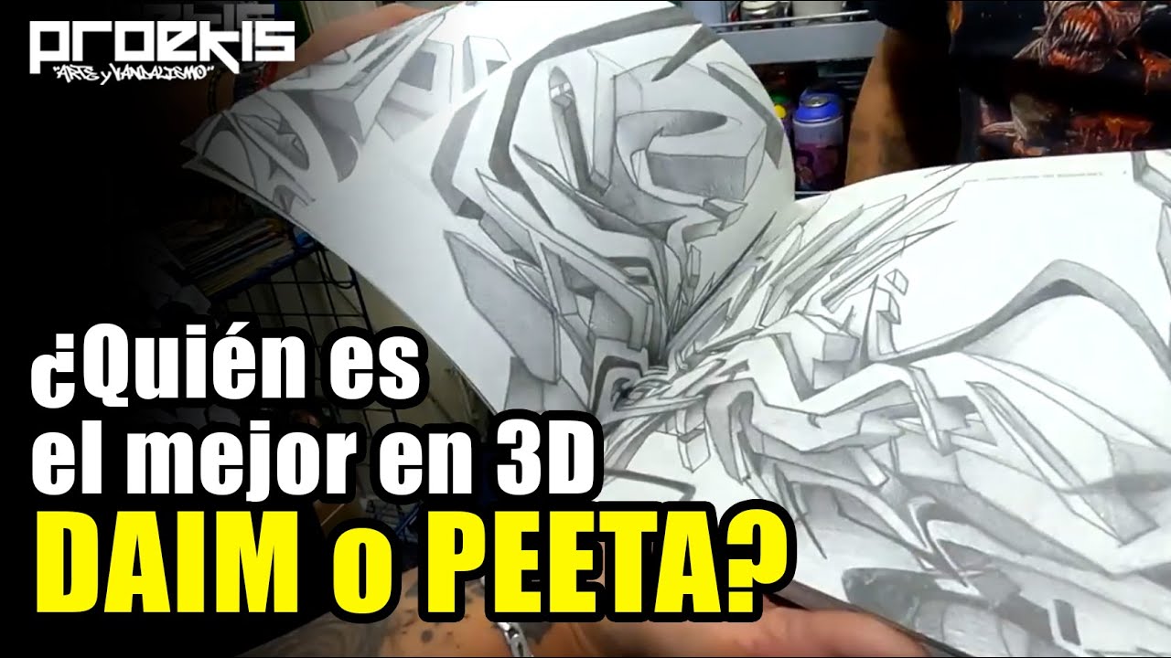 ¿Quién es el mejor en el estilo 3D - DAIM o PEETA? I Graffiti