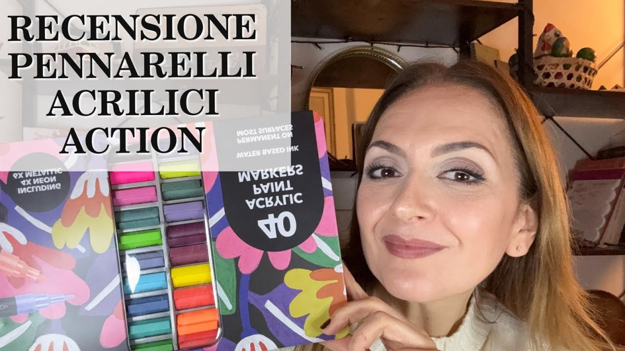 RECENSIONE PENNARELLI ACRILICI DI ACTION! Sono validi? ( Recensione materiali) Arte per Te