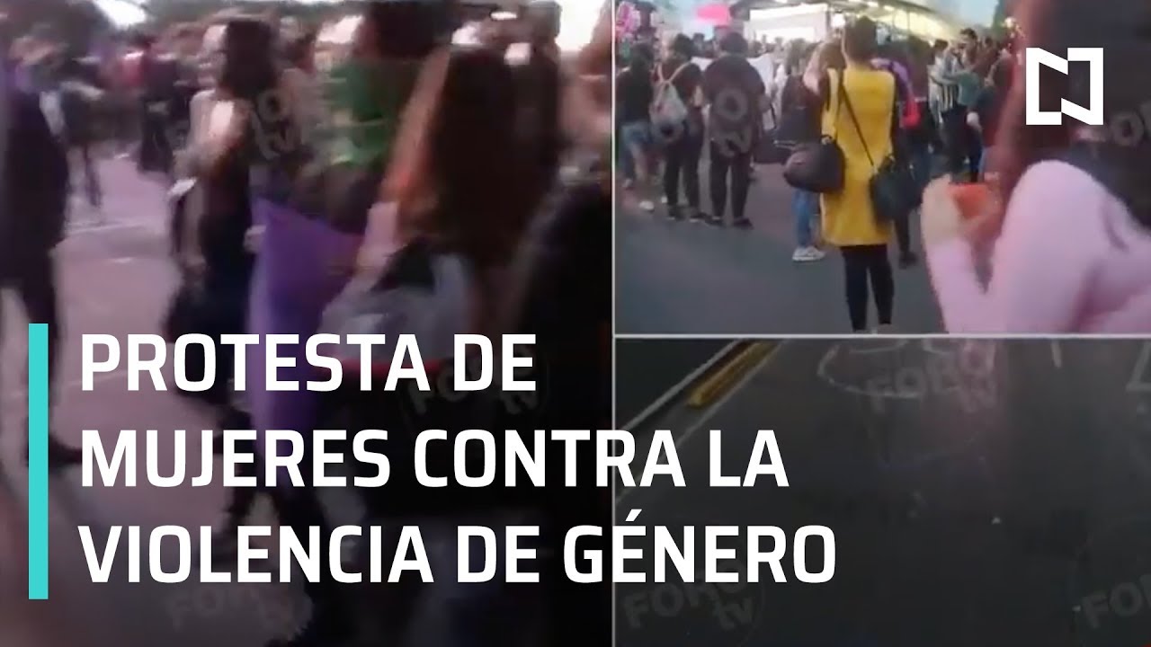 Protesta de mujeres contra la violencia de género