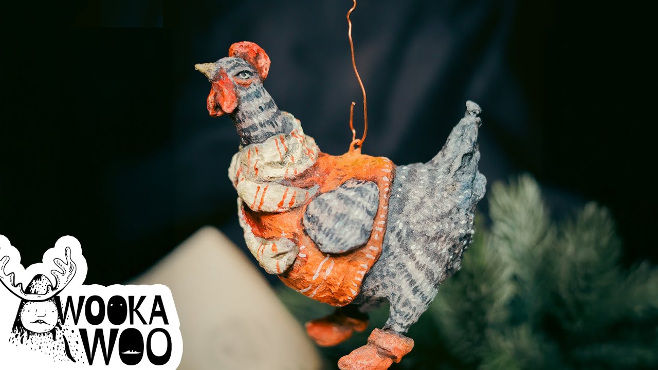 Spun Cotton Hens in Winter Sweaters — A Quiet Christmas Tale in the Studio