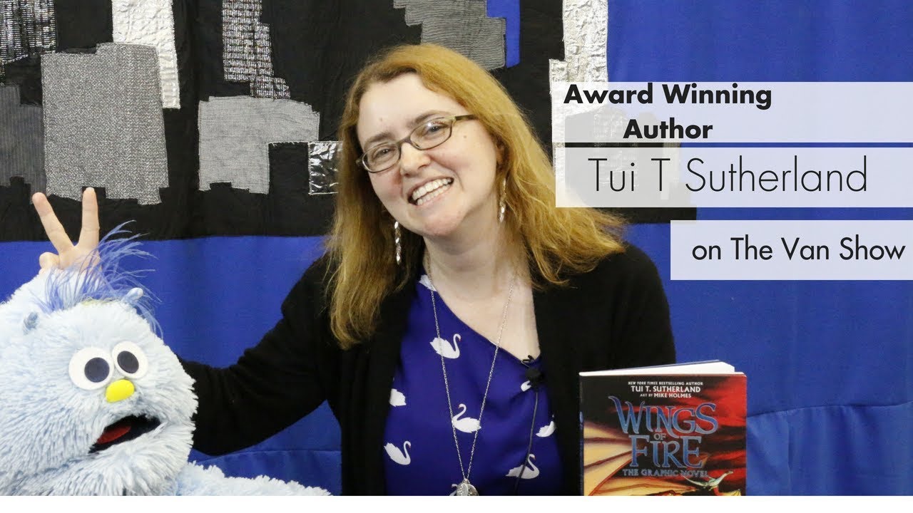 Author Tui T Sutherland on the Van Show