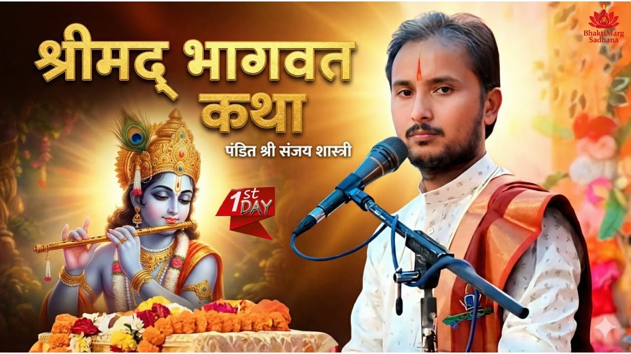 🛑 श्रीमद् भागवत कथा (Day01) पं. श्री संजय रिछारिया जी स्थान खुरई सागर मध्य प्रदेश