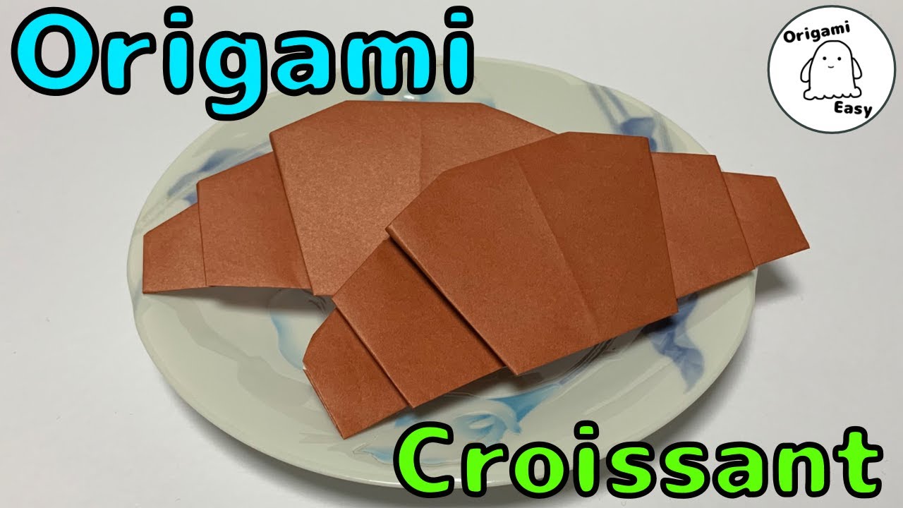 Origami Easy [Croissant] How to make easy origami croissant