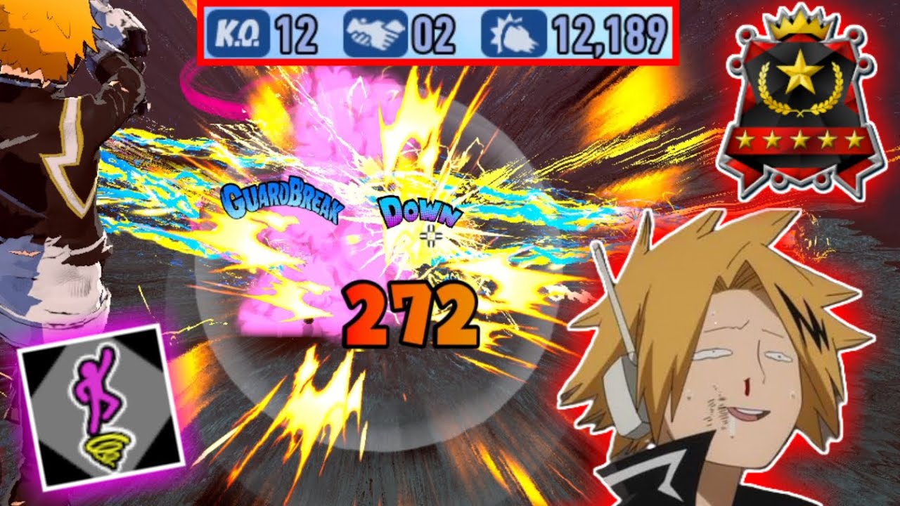 Strike Kaminari Solo Ranked Match 12KO 12189DMG in My Hero Ultra Rumble