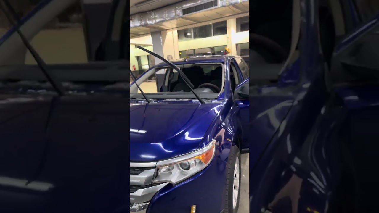تغيير الزجاج الامامي للفورد ايدج FORD EDGE