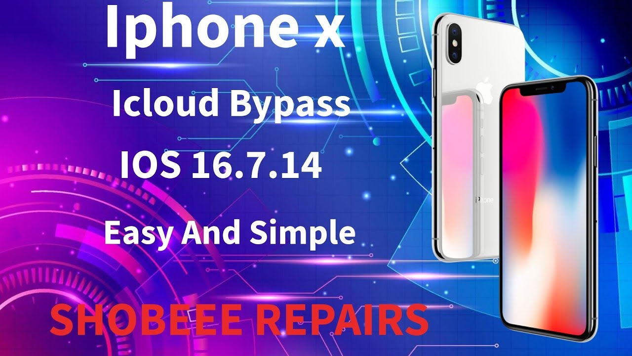 Iphone x IOS 16.7.14 Icloud Bypass|No Signal |UnlockTool