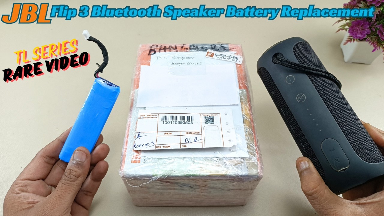 Замена батареи в Bluetooth-колонке JBL Flip 3 (серия TL) &mdash; РЕДКОЕ ВИДЕО.