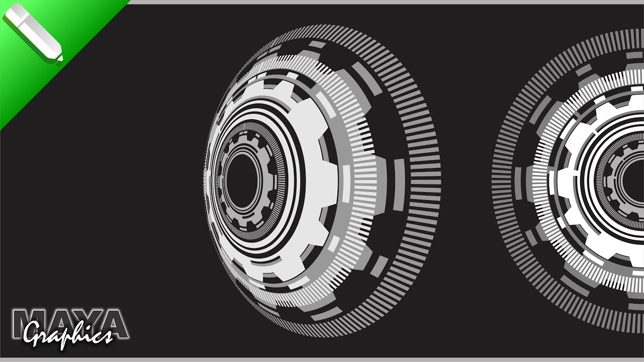 How To Create A Futuristic Circle In Coreldraw | Coreldraw tutorial | Maya Graphics | 