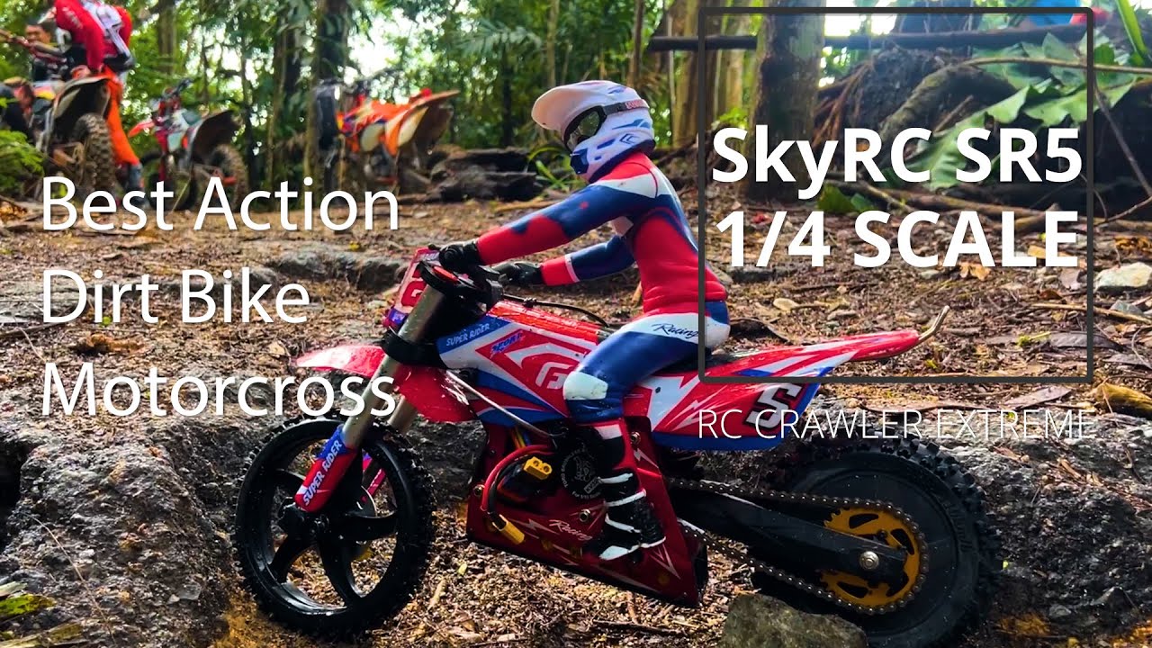 Best Action Dirt Bike 1/4 Scale SkyRC SR5 Motorcross  RC Crawler Extreme