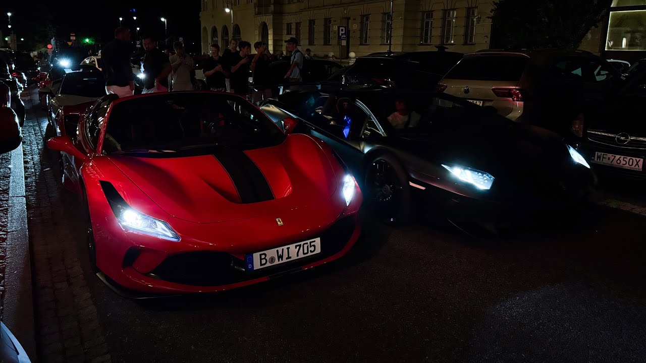 SUPERCAR COMBO IN WARSAW | Aventador SV, Huracan Tecnica, 2x Ferrari F8 