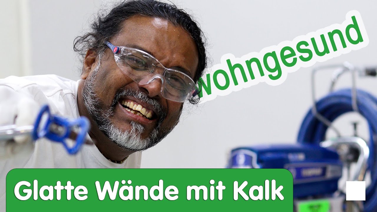 Glatte Wände | Wand glatt spachteln | Wand einfach glätten mit Kalk | wohngesund und natürlich