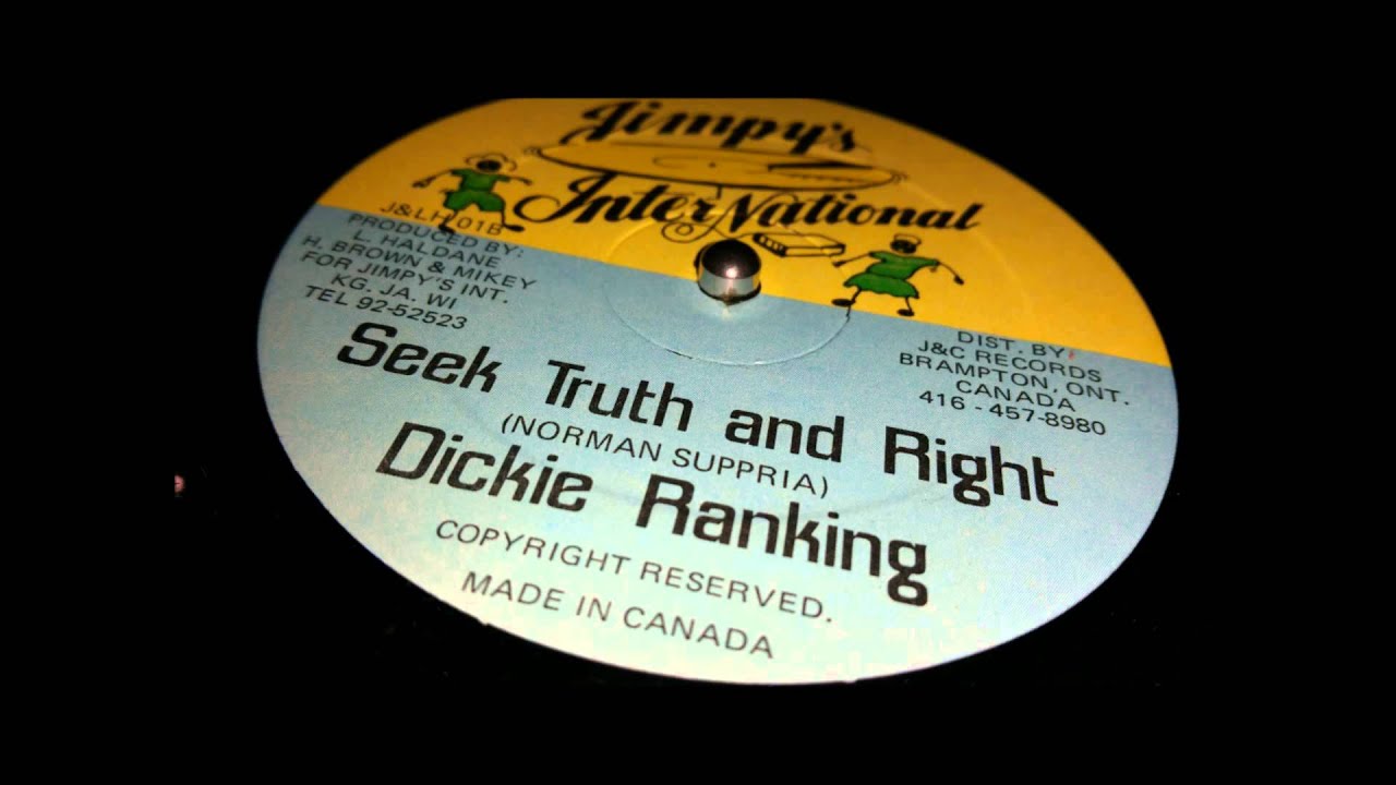 DICKIE RANKING - SEEK TRUTH AND RIGHT + DUB