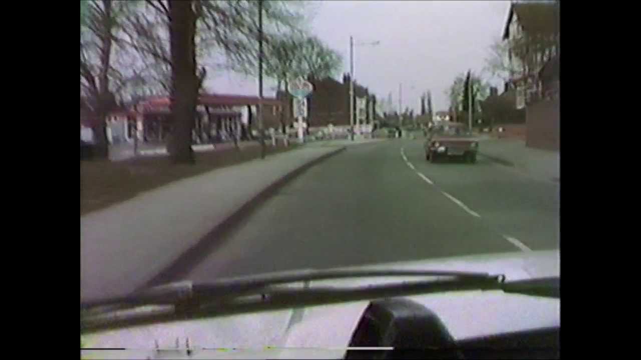 WORKSOP 1981 A DRIVE RIGHT THROUGH THE TOWN