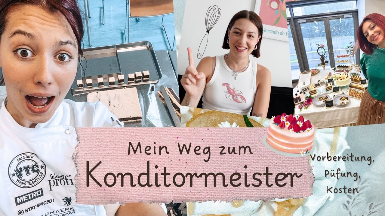 Mein Weg zum Konditormeister! 🍰👩🏻&zwj;🍳 Vorbereitung, Pr&uuml;fung & Kosten I Q&A ⭐️