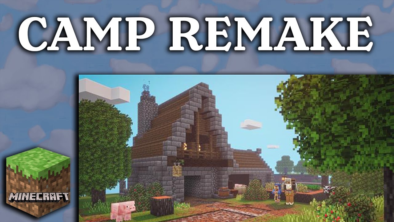 Building Minecraft: Dungeons' Camp in Survival Multiplayer