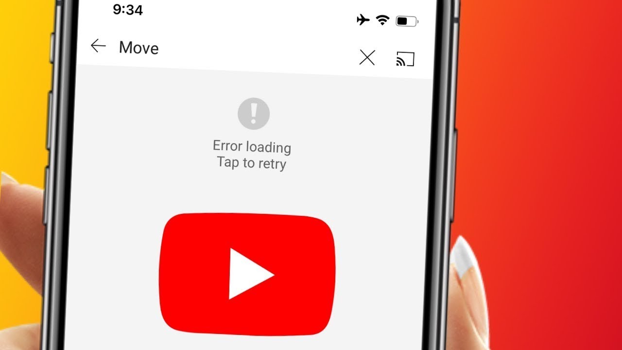 Youtube App Error Loading Tap To Retry Fix