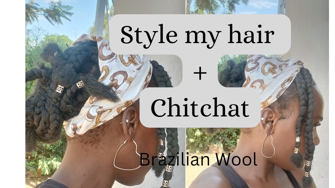 Style My Hair With Me +Chit Chat || Brazilian Wool Bob Braids Tutorial