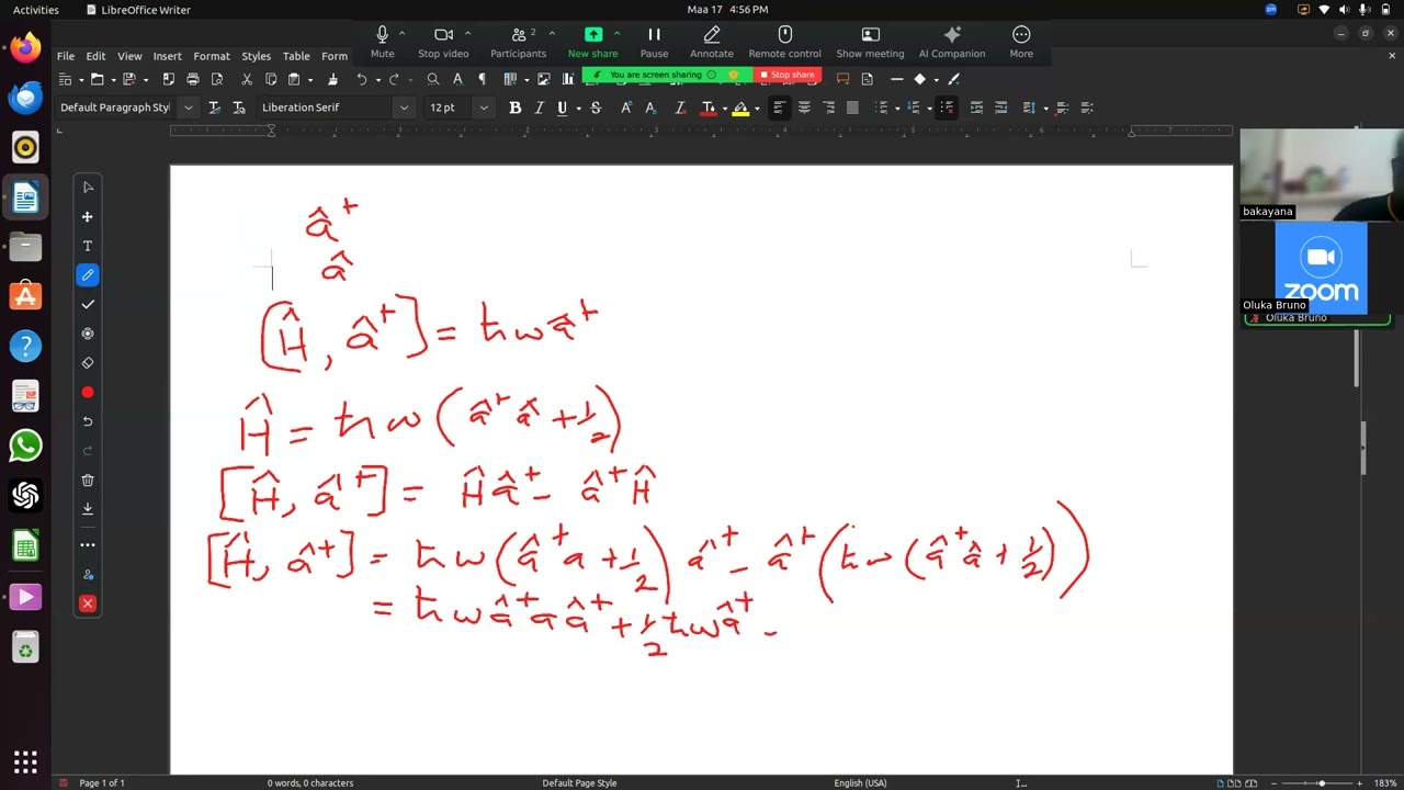 Quantum Mechanics (Raising Operator)