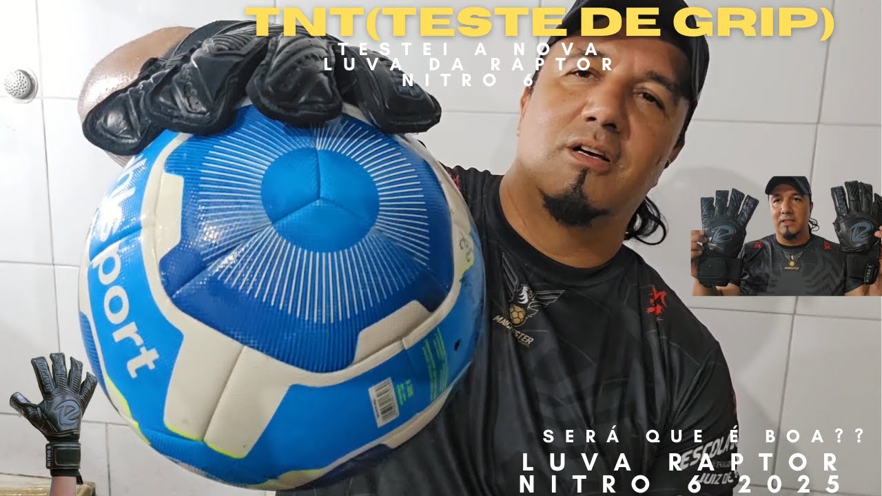 TESTE DA Luva Raptor Nitro 6 2025 TESTE DE GRIP NO TANQUE MOLHADA (TNT) !! SERÁ QUE É BOA?